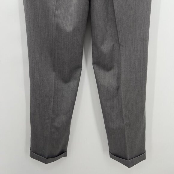 Lauren Ralph Lauren 100% Wool Charcoal Houndstooth Pants Mens 33W X 34L NWT - Picture 6 of 9